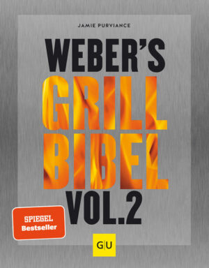 Schritt für Schritt zum Grill-MeisterTemperatur, Techniken, Timing & Tools. Die GU Weber's Grillbibel Vol.2 liefert das nötige Know-How und 125 neue Rezepte rund um das schönste Hobby der Welt. Für Einsteiger und Profis. Das Standardwerk für alle Grill-FansGrill-Guru Jamie Purviance erklärt step by step, worauf es bei der Zubereitung und den Techniken ankommt. Lamm, Rind, Schwein, Fisch, Gemüse, Meeresfrüchte - mit Weber lässt sich alles grillen, egal ob mit Gas oder Holzkohle. Hawaiian-Style-Cheeseburger, Hoisin-Ingwer-Steak oder Honig-Teriyaki-Rippchen. Die variantenreichen Rezepte werden mit Step-Fotos einfach erklärt. Auch dabei: Praktische Tipps zu Grundtechniken, Zubehör und Geräten. Mit diesem Kochbuch brennt Ihnen beim nächsten BBQ garantiert nichts an. Inhalt: „Die 4 T“, „Vorspeisen“, „Rind &Lamm“, „Schwein“, „Geflügel“, „Seafood“, „Gemüse & Beilagen“, „Desserts“, „Extras“ 1000 Fotos mit Step-by-Step-Anleitungen Clevere Tipps zu Temperatur, Timing & Zubehör Grillkompass mit Angaben zu Mengen und Garzeiten Info-Box Grillwissen: spannende Fakten über Zubereitung und Zutaten