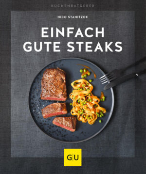 Sie essen gerne richtig gutes Fleisch und möchten endlich wissen, wie man es zubereitet? Dann ist dieses Steak-Kochbuch der heilige Gral! Ein feines Rumpsteak, ein saftiges Filet vom Angusrind oder ein würziges Kotelett - da kann kaum einer widerstehen. Wenn es richtig zubereitet ist! Und das will gelernt sein. Steak und Fleisch braten, grillen und kochen ist jedoch viel leichter als gedacht. Das zeigt Ihnen Nico Stanitzok in seinem neuen Fleisch Kochbuch, in dem es rund um das perfekte Steak geht. Wenn Fleisch, dann von guter Qualität Fleisch kann auf vielfältige und köstliche Weise zubereitet werden. In der Pfanne, auf dem Grill, Sous-vide, im Backofen oder im Topf. Der Autor steht Ihnen mit Rat und Tat zur Seite, welche Zubereitung die beste für Ihr Stück Fleisch ist. Lernen Sie dieses Fleisch mal neu kennen: Rind - die hohe Kunst Schwein - überraschend gut Lamm, Wild & Geflügel - ausgefallen und lecker Steak Rezepte mit viel Raffinesse Direkt zu Beginn lernen Sie, wie man ein Steak ganz einfach brät - dazu braucht es nur Öl, Salz und Pfeffer. Wer mehr möchte, genießt eine der 30 köstlichen und teils ausgefallenen Kreationen mit gutem Fleisch. Probieren Sie unbedingt: Schmorsteak mit Gemüse Schwäbischer Zwiebelrostbraten Ofengeröstete Nackensteaks Schweinerücken China Style Marinierte Entenbrust Hirschsteaks mit Waldpilzen Sie sehen, nicht nur typische Filets und Roastbeef vom Rind kommen zum Einsatz, auch Hühnchen, Pute, Hirsch, Reh und verschiedene Schweinerassen lassen sich zu köstlichen Gerichten zubereiten. Im Buch lernen Sie außerdem großartige Zubereitungsarten mit praktischen Tipps kennen: Richtig und heiß grillen Sous-vide vorwärts und rückwärts Frittieren für saftigen Geschmack Schmoren für butterzartes Fleisch Schnelles Braten Das Buch ist ein Kochbuch für Männer, ein schönes Geschenk für Fleisch-Liebhaber und ein Schmankerl für alle, die Steaks selbst zubereiten wollen.