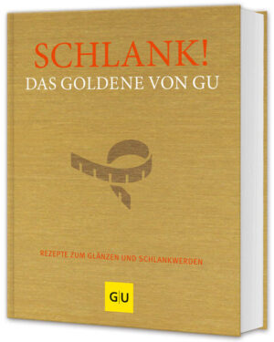 Glänzende Zeiten für schlanke Genießer: Die besten Rezepte und alles Wissenswerte rund ums Schlankwerden gibt's jetzt glamourös verpackt zwischen zwei Buchdeckeln. Schlank! Das Goldene von GU ist das unkomplizierteste und leckerste Diätbuch aller Zeiten. Die über 250 Rezepte sind Highlights der GU Diät-Kompetenz: Frühstück, Salate, Suppen, to go und Veggie oder leckeren Feierabendgerichte. Die Rezepte sind nach Kaloriengehalt sortiert, so können Sie sich Ihren individuellen Ernährungsplan einfach selbst zusammenstellen. Außerdem: alles Wichtige rund ums gesunde Abnehmen - unterschiedliche Methoden, Praxistricks für den Alltag und Motivationstipps. Wer abnehmen will, liegt mit diesem Buch goldrichtig - mehr schlank geht nicht!