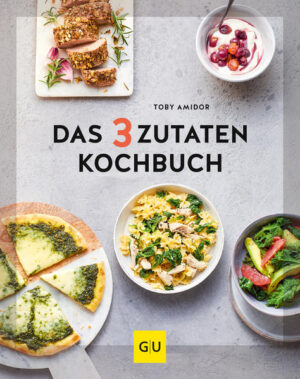 Kochen mit nur 3 Zutaten - kinderleicht mit den schnellen Rezepten aus diesem Kochbuch! Im Alltag mit Arbeit, Studium und Familienleben bleibt oft wenig Zeit zum Kochen. Mit 20 verschiedenen Zutaten hantieren und auf der Zutatensuche noch in Feinkostgeschäfte rennen? Keine Lust! Warum also nicht mit nur 3 Zutaten kochen? Das ist möglich, spart Zeit und schmeckt köstlich! Das sind die Vorteile des Kochbuchs: Schnelle Zubereitung Sie müssen wenig und seltener einkaufen gehen Keine Vorratshaltung nötig Preisbewusstes Kochen Vom Einfachen das Beste Viel Zeitersparnis Frühstück und süße KöstlichkeitenGanz egal ob Smoothies, Pancakes, Omelett, Overnight Oats oder Porridge - aus drei Zutaten lassen sich überraschend kreative Frühstücksrezepte zaubern. Wenige Bestandteile wie Mehl, Haferflocken, Eier oder Käse bilden oft die Hauptzutat und lassen sich leicht verwandeln in: Gebackene Trauben auf Joghurt Erdnusscreme-Bananen-Pancakes Ricotta-Toast Erdnuss-Kirsch-Smoothie Suppen und SalateSie sind perfekt als leichtes Abendessen oder als Meal Prep für die Arbeit. Viele Rezepte lassen sich in 15 Minuten sogar morgens fürs Büro vorbereiten. Salate mit Hülsenfrüchten, frischem Grün, Gemüse, Getreide, Fisch und Fleisch überzeugen durch Frische und feine Würze. Mittagstisch und AbendessenKönnen Sie sich vorstellen, wie man aus nur 3 Zutaten ein warmes Abendessen zubereiten kann? Das Rezeptbuch bietet Ihnen die Lösung, denn Autorin Toby Amidor zeigt, wie sich aus wenig ganz viel zaubern lässt. Teriyaki-Hähnchen mit Reis oder Brokkoli Bowl mit gebackener Süßkartoffel und knusprigen Kichererbsen Pasta-Hähnchen-Bowl mit Spinat Pesto-Pizza Kabeljau mit Tomatensalsa und schwarzen Bohnen Das Buch ist perfekt für alle Workaholics, die die Kantine satthaben, für Studenten mit wenig Zeit, für Familien mit hungrigen Kindermündern und für alle, die sich mehr Einfachheit beim Kochen wünschen.