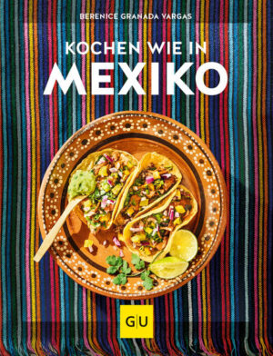 Cremige Guacamole, knusprige Tacos oder gegrillter Fisch, der einen geschmacklich an die Traumstrände von Yucatán reisen lässt: So authentisch wie im Land der Maya und Azteken können jetzt auch Ungeübte mexikanische Originalrezepte zaubern - mit Zutaten, die es auch bei uns gibt. In Kochen wie in Mexiko weiht Sie die Mexikanerin Berenice Granada Vargas in die Geheimnisse der echten mexikanischen Küche ein und gibt spannende Einblicke zu Land und Leuten. Von Basics wie Salsa, Chipotle-Sauce oder Bohnen über Vorspeisen wie Shrimpscocktail oder Kaktussalat, einer Vielfalt von Gerichten mit Tortillas und anderen Klassikern reicht die Auswahl ihrer Rezepte - so frisch und farbenfroh präsentiert, dass man die Lebensfreude spüren kann.