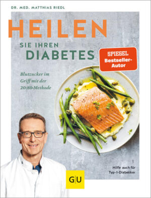 Das neue Diabetes-Buch von Dr. Matthias Riedl - mit dem 20:80 Prinzip abnehmen und gesund werden!Neue Forschungen bestätigen es: Diabetes Typ 2 lässt sich heilen - dazu braucht es eine Lebensstiländerung. Weg von ungesunden, krank machenden Lebensmitteln, hin zu gesunden und nachhaltigen Mahlzeiten. Sie wollen wirklich verstehen, was hinter den Krankheiten Diabetes Typ 1 und 2 steckt? Dann kaufen Sie dieses (Koch)buch. Sie finden darin nicht nur köstliche und leichte Gerichte, sondern eine gut verständliche Theorie rund um die Volkskrankheit, die sich ganz einfach in den Alltag mitnehmen lässt.Kochbuch gesunde ErnährungSo ungern wir es hören wollen: Falsche Ernährung macht krank. Aber was macht gesunde Ernährung aus? Welche Lebensmittel halten uns fit und helfen uns Diabetes Typ 2 zu heilen und Blutzuckerschwankungen bei Typ 1 zu reduzieren? Das verrät Ernährungsmediziner Matthias Riedl in seinem neuen Expertenkochbuch. Das erwartet Sie in dem Diabetes Kochbuch:Expertenwissen aus der PraxisChecklistenErklärungen und HintergrundwissenAlltagstaugliche RezepteLeichte Gerichte nach dem 20:80 Prinzip20:80 Kochbuch Da es oft an der Umsetzung im Alltag scheitern, erwarten Sie hier 85 Rezepte für Frühstück, Mittagessen und Abendessen. Nun gibt es keine Ausreden mehr, die Ernährungsumstellung anzugehen. Freuen Sie sich auf diese Köstlichkeiten:Herzhafte Kürbispancakes mit SchinkenAntipasti aus dem Ofen mit BasilikumbohnenKürbis-Weißkohl-Salat mit Tomaten-VinaigretteRomanesco-Topinambur-GratinKohlrabigratin mit PutenstreifenKokos-Pannacotta mit Mango-Maracuja-Mus