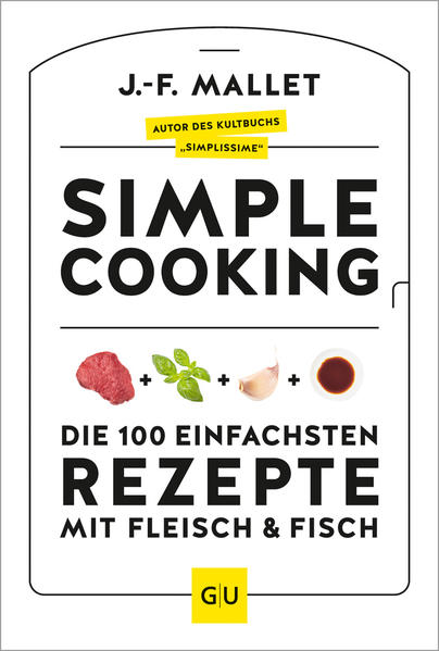 100 genial einfache Rezepte rund um Fleisch und Fisch - für alle Fans der schnellen KücheFleisch zubereiten ist kompliziert und anspruchsvoll? Überhaupt nicht! Bestseller-Autor und Erfinder der Kult-Kochbuchreihe Simplissime Jean-François Mallet zeigt mal wieder, wie Sie mit wenigen Zutaten und null Aufwand köstliche Fleisch- und Fischgerichte zaubern. Ganz egal ob Sie Fan von Rind, Huhn, Schwein oder Lammfleisch sind oder sich als Freund der maritimen Küche gerne Lachs und Garnelen auf den Teller legen - in diesem Kochbuch finden sich die 100 einfachsten Zubereitungen. Fleisch- & Fisch-KochbuchEin Kochbuch, das überzeugt: schnörkellos, reduziert, einfach, gut. Aufgeteilt in 20 Kapitel mit den beliebtesten Fleisch- und Fischarten: Steak, Hackfleisch, Roastbeef, Schnitzel Lammkeule, Lammkotelett Hähnchenkeule, Hähnchenbrust und Ente Lachs, Kabeljau, Garnelen und Jakobsmuscheln Rezepte mit wenigen ZutatenDie 100 Rezepte kommen mit gerade einmal 2 bis 5 Zutaten aus, die ein gut organisierter Kühlschrank ohnehin schon enthält. Auf den Punkt gebracht, ohne wortreiches Brimborium und mit französischer Leichtigkeit. Probieren Sie doch mal: Roastbeef im Parmesan-Blätterteig-Mantel Rinderkotelett unter der Würzkruste Schweinebraten mit Raclettekäse und Gürkchen Schnitzel à la Stroganoff Kochen in nur 10 MinutenEin perfektes Steak braucht gerade einmal 10 Minuten, aber auch die anderen Fleisch- und Fischgerichte überzeugen durch kurze Zubereitungszeit. In weniger als 15 Minuten gelingen zum Beispiel: Cashewhähnchen Knuspriger Salat mit Hähnchen und Estragon Glasierter Lachs auf Spinat Chorizokabeljau mit Kokos und weißen Bohnen Garnelensalat mit Mango Ein Kochbuch mit klarem Konzept: Simple Cooking eben! Kein Einkaufsstress, wenige Zutaten, einfache Rezepte und voilà! - es darf geschlemmt werden.