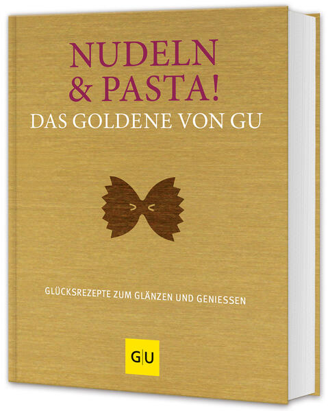 Glänzende Zeiten für Fans von Spaghetti, Spätzle und Co.: Die besten Rezepte und alles Wissenswerte rund um die Nudelküche gibt’s jetzt glamourös verpackt zwischen zwei Buchdeckeln. Pasta & Nudeln! Das Goldene von GU ist die Rezepte-Bibel für alle, die sich jeden Tag glücklich gabeln wollen – mal mit italienischer Pasta, mal mit heimischen Nudeln, mal mit exotischen Asia-Noodles: Neben 250 Rezepten liefert das Buch jede Menge Tipps, Tricks und Know-how rund ums Nudeluniversum. Und natürlich sind die Rezepte absolute GU-Highlights: Von Suppe bis Sugo, von lang bis kurz, von handgeschabt bis al dente gegart wird hier garantiert nichts ausgelassen. Hochwertig gestaltet, superlecker und immer nahe am Alltag – mehr Pasta geht nicht!