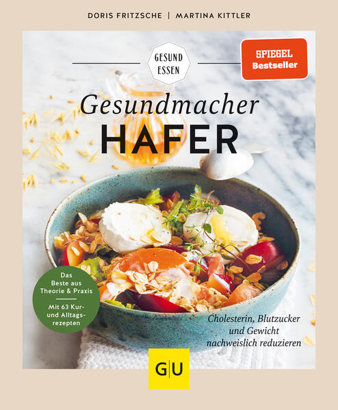 Hafer hat als heimisches Superfood weit mehr zu bieten als guten Geschmack: Das beliebte Urgetreide ist reich an Mineralstoffen und Vitaminen wie Biotin und Vitamin B1 und wirkt so positiv auf das Nervensystem und den Energiestoffwechsel. Regelmäßig verzehrt verbessert das im Hafer enthaltene Beta-Glucan nachweislich die Cholesterinwerte, reguliert den Blutzuckerspiegel und lässt überschüssige Pfunde schmelzen. Wer die heilende Wirkung des Hafers noch verstärken will, baut regelmäßig Hafertage in seine Ernährung ein. Dieses Buch bietet neben interessanten Infos zum Hafer und seinen Inhaltsstoffen jede Menge gesunde Genuss-Rezepte von Bowls, Gebäck, Müsli und Shakes bis hin zu herzhaften Mahlzeiten und Rezepten für die Hafertage.