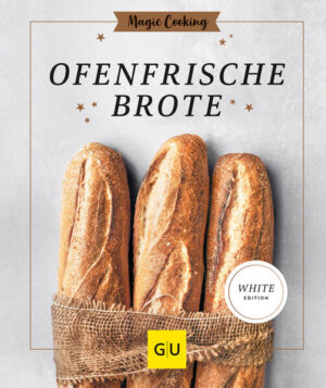 Brot und Brötchen selbst backen - mit Hefe, Sauerteig und Backpulver. Wie das ganz einfach gelingt, zeigt Anna Walz in ihrem neuen Backbuch für Jedermann. Was wäre der Sonntag ohne frische Brötchen, die Stulle ohne rustikales Brot und der Abendbrottisch ohne köstliches Backwerk? Genau, nur halb so gut. Wie Sie selbst ganz einfach Brote, Brötchen, Bagels, Baguette und Knäckebrot backen können, zeigt die Autorin in ihrem Magic-Cooking-Backbuch. Das erwartet Sie:Tipps, wie perfekte Brot im Ofen gelingtSauerteig-TutorialZero-Waste-Backen: Resteverwertung für trockenes BrotBrötchen RezepteBrot RezepteAusgefallene Backwerke wie z.B. Pfannenbrote und BriocheBackbuch Brot und BrötchenGanz einfach startet es sich mit den Backrezepten für Brot und Brötchen. Hier brauchen Sie nicht viel Zubehör, eine einfache Form und ein Bleck reichen aus. Je nach Vorliebe, lassen sich die Brote mit Hefe oder Sauerteig zubereiten. Starten Sie mit:Knusprigen OlivenstangenSauerteig DinkelbrotCiabattaBrot backen - so einfachAnna Walz ist ausgebildete Konditorin und kennt alle Tricks, wie man am heimischen Ofen köstliche Krusten und weiche Krumen zaubert. Sie lernen Brote aus dem Topf kennen, schnell zubereitete Blitzbrötchen sowie Backwaren in köstlichen Formen:Japanische MilchbrotQuinoa BagelsMini-Brioches mit Miso aus der MuffinformBrot backen - das Einsteiger BuchDie Rezepte sind für Anfänger perfekt geeignet, da sie Kreationen aus allen Kategorien beinhalten. Mit den ausführlichen Anleitungen gelingt das erste Sauerteigbrot genauso sicher wie die Schokobrötchen mit Hefe. Stück für Stück tastet man sich ran und zaubert im Nu auch Malzbier-Brötchen sowie selbstgemachtes Toastbrot. 