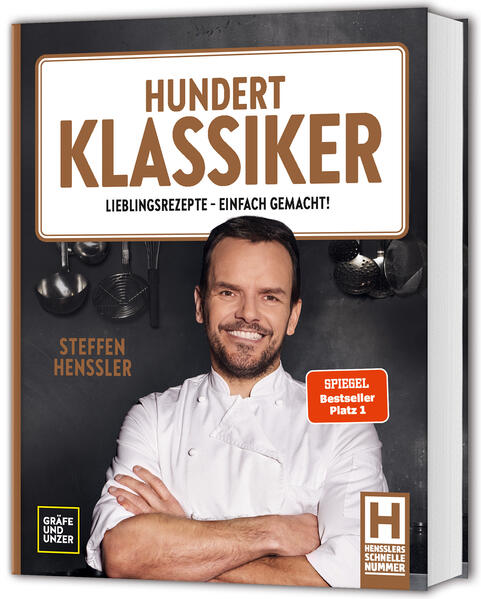 DIE NEUE KÜCHENBIBEL In seinem neuesten Buch aus der Reihe „Hensslers Schnelle Nummer“ beweist Steffen Henssler wieder einmal, dass Kochen nicht kompliziert sein muss und wagt sich an echte Klassiker. Herausgekommen ist ein modernes Standardwerk für alle, die Rezeptklassiker wie Spaghetti Bolognese, Wiener Schnitzel oder Käsekuchen lieben und ein Nachschlagewerk für alle, die wissen wollen, wie sie diese Gerichte ganz einfach zubereiten können. Steffen Henssler nimmt mit diesem Kochbuch die Angst vorm Kochen und erklärt, wie auch aufwendigere Gerichte, wie Gulasch, Sauerbraten oder Kohlrouladen ganz unkompliziert gelingen. Tipps und Tricks zu jedem Rezept garantieren zahlreiche Erfolgserlebnisse am Herd - denn Kochen darf ganz einfach sein!