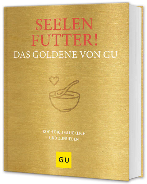 Glänzende Zeiten für alle mit großem Heißhunger auf heiß und fettig und süß und sündig: Die besten Rezepte und alles Wissenswerte zu tröstenden Verwöhngerichten gibt’s jetzt glamourös verpackt zwischen zwei Buchdeckeln. Seelenfutter! Das Goldene von GU ist die Rezepte-Bibel für alle, die sich glücklich und zufrieden kochen möchten: Neben 200 Soulfood-Rezepten von üppig sahnig bis super knusprig liefert das Buch jede Menge Tipps rund ums Köcheln und Brutzeln für gute Laune und sonnige Stimmung. Die Rezepte sind absolute Highlights der GU-Seelenfutter-Küche und helfen immer dann, wenn der Alltag mit Pleiten, Pech und Pannen aufwartet. Hochwertig gestaltet, 100% yummy und immer mit Happy-Garantie – mehr Seelenfutter-Küche geht nicht!