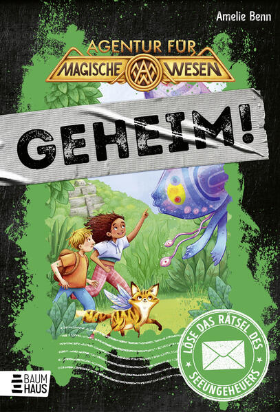 Bist du bereit für die GEHEIM!- Bücher? Interaktive Abenteuer zum Mitraten und Rätselknacken für Escape- Fans ab 9 Jahren • Öffne den Brief vorne im Buch und tauche ein in ein fantastisches Abenteuer. • Löse die Rätsel am Ende jedes Kapitels • Keine Lust zu rätseln? Kein Problem! Nutze die Tipps oder erfahre die Lösung zu Beginn des Folgekapitels. 1 Mysteriöser Brief 21 packende Rätsel 100 % Nervenkitzel warten auf dich! Als ein geheimnisvoller Brief zur Tür hereinflattert, staunen Pippa und Ben nicht schlecht: Die Agentur für magische Wesen braucht ihre Hilfe! In einem Maya- Tempel wurde ein uraltes Seewesen mit schimmernden Schmetterlingsflügeln entdeckt, das in die Fänge einer skrupellosen Organisation zu geraten droht. Pippa und Ben müssen es rechtzeitig finden und retten! Zusammen mit ihrer geheimnisvollen Tante Esmeralda, die als Entdeckerin für die Agentur arbeitet, machen sie sich auf eine abenteuerliche Reise in den Dschungel Mexikos. Können sie die vielen Rätsel auf ihrem Weg lösen und die Aika rechtzeitig finden? Mit fabelhaften Illustrationen von Phine Wolff Dieser Titel ist bei Antolin gelistet.