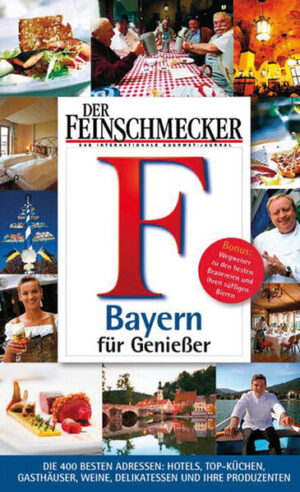 Alles, was den Urlaub in Bayern erst schön macht Zum Genuss ist es nirgendwo weit im Ferienland Bayern. On man in Franken Bratwurst, in Oberbayern Schweinsbraten mit Knödeln, im Allgäu Schupfnudeln oder in Ostbayern Waller im Wurzelsud probiert - vieles wird mit Produkten aus der Region zubereitet. Und es sind nicht nur traditionsreiche Betriebe, die diese Esskultur pflegen. viele junge Köche widmen sich ebenfalls der regionalen Küche und bieten neben ausgezeichneter Hausmannskost fantasiereiche Gourmetmenüs. Auch bei den Getränken stammen die Zutaten meist aus der Umgebung: Bierfreunde trinken Weißbier, Pils oder Doppelbock, Weinfreunde genießen fränkische Silvaner oder Müller-Thurgau. Die Hotels und Gasthöfe sind überwiegend in einem tadellosen Zustand - selten hat DER FEINSCHMECKER so viele frisch renovierte und liebenswürdig geführte Häuser kennen gelernt wie in Bayern, vom Grandhotel in der Stadt bis zum einfachen Landgasthof mit Alpenblick. DER FEINSCHMECKEr hat Hotels, Landgasthöfe und Restaurants, die besten Winzer in Franken und Top-Brauereien bewertet. Dazu kommen zahlreiche Fotos, Stadtpläne und eine Übersichtskarte von Bayern. Und damit der Genuss auch nach dem Urlaub noch andauert, gibt es Einkaufstipps, wo Sie am besten etwa Allgäuer Käse, Regensburger Bratwurst oder einen knusprigen Laib Brot erstehen können.