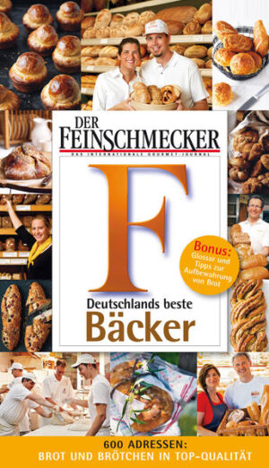 Brot-Weltmeister Deutschland Es stimmt schon: Das deutsche Bäckerhandwerk ist nicht gerade in Champagnerlaune. Bereits in unserer letzten Bäcker-Broschüre, erschienen im November 2004, bedauerte DER FEINSCHMECKER das Überhandnehmen von großen Bäckereiketten und die Konkurrenz durch Discounter, die Teiglinge nur in den Aufbackofen schieben lassen - und dabei auch noch behaupten: "Wir backen täglich frisch!" Die Zeiten haben sich seitdem leider nicht gebessert - jedes Jahr sinkt die Anzahl unabhängiger Familienbäckereien. Dennoch, die Betriebe wissen sich zu behaupten: Sie setzten eben nicht auf industrielle Backmischungen, sondern auf eigene oder überlieferte Hausrezepte. Oft führen sie das gelernte Bäcker-Know-How der Eltern und Großeltern fort. Sie lassen den Teig viele Stunden gehen und verzichten auf künstliche Beschleuniger wie Säuerungsmittel, Enzyme oder Emulgatoren. Die FEINSCHMECKER Top Betriebe beweisen, dass deutsches Bäckerhandwerk Weltspitze ist. Wo sonst gibt es eine solche Vielfalt an Broten und Gebäck aus Weizen-, Roggen-, Dinkelmehl - oder auch aus alten, wiederentdeckten Getreidearten wie Einkorn und Emmer? Die lange Liste hervorragender Bäcker haben wir auch Ihnen, liebe Leser, zu verdanken: Im FEINSCHMECKER hatten wir Sie gebeten, uns Ihren Lieblingsbäcker zu nennen und die Resonanz war enorm. Rund 1.000 Zuschriften haben uns erreicht. Dies zeigt, dass Ihnen unser täglich Brot besonders am Herzen liegt. Viele Ihrer Tipps haben wir berücksichtigt: Zusammen mit den Vorschlägen aus der Redaktion und Tipps von Spitzenköchen wurden sie von unseren Mitarbeitern besucht und anonym getestet. Viel Vergnügen beim Entdecken der besten deutschen Brothandwerker wünscht Ihre FEINSCHMECKER Redaktion!