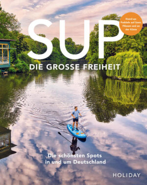 Entspannt auf dem Wasser, mitten in der Natur und fernab des Gedränges – das ist Stand up Paddeling. Die schönsten Spots in Deutschland für SUP: Kanäle im Spreewald, kristallklare Seen in Oberbayern, die Auen der Elbe, die Wasserstraßen von Hamburg. 40 Inspirationen um Städte und Regionen vom Wasser aus zu entdecken und zu erleben.