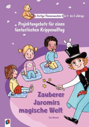 Praxisangebote für Erzieher und Erzieherinnen in Kita, Krippe sowie für Kindertagespflege, Alter 1- 3 Jahre +++ Kinder lieben es, in fremde Welten einzutauchen, besonders wenn sie mit mutigen Helden und Heldinnen Abenteuer erleben können. In diesem Band unserer Reihe Fertige Themenwochen für 1bis 3- Jährige begleitet der Zauberer Kasimir die Kleinen auf eine magische Reise durch sein Traumgebirge. Auf 64 Seiten wird das Rahmenthema so gestaltet, dass die Kinder die vorgestellte Welt mit allen Sinnen ganzheitlich erleben können und buchstäblich eintauchen in das aufregende Zaubererleben. Um die lustigen Vorlesegeschichten zu Zauberer Kasimir und seinen Abenteuern gruppieren sich altersgemäße Kreativangebote zum Basteln, Singen und Bewegen. Wer bastelt die schönste Zauberspinne? Wer backt die leckersten Zauberplätzchen? Wer zeigt sich besonders geschickt beim Zauberer- Fingerspiel? Der Zauberer Kasimir begleitet die Krippengruppe über einen längeren Zeitraum damit ist das Projektangebot prima geeignet, den Alltag zu gestalten und zu strukturieren. Dabei helfen auch kleine Rituale, die die thematische Einheit begleiten. Die Ideensammlung lässt sich natürlich auch modular nutzen z. B. um eine besondere Projektwoche zu gestalten. Ob mehrere Tage oder mehrere Wochen immer sind die Projektideen praxiserprobt und (wo es machbar und sinnvoll ist) sogar nach Altersstufen differenziert. Wie schön das Ganze funktioniert, zeigen viele motivierende Fotos aus der Praxis.