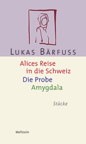 Lukas Bärfuss erhält den Berliner Literaturpreis 2013. Sterbehilfe, Vaterschaftstest, Hirnforschung sind nur Hilfsvokabeln - schicksalsschwer und spielerisch stellen sich Lukas Bärfuss'   neue Stücke den großen moralischen Fragen unserer Gegenwart.  Alice lebt in Deutschlands Norden und hat sich vorgenommen, dies zu ändern. Sie will sich umbringen. Alkohol und Tabletten kommen nicht in Frage. Und kein Blut darf fließen, sie hasst den Gedanken, ihrer Familie mehr Arbeit als nötig aufzubürden. Sie braucht Hilfe und lernt zum Glück Gustav kennen, der ihr Leiden lindert, denn er ist Arzt. Gustav meint, es wäre besser, wenn Alice auf Reisen gehen würde, dorthin, wo seine Hilfe nicht verboten ist. Zweifel an seiner Vaterschaft könnte Simon Korach in »Die Probe« vielleicht noch ertragen. Aber wie geht er um mit einer unliebsamen Gewissheit? Nichts hat mehr Gültigkeit gegen die scharfe Klinge der Wissenschaft, nicht die Liebe, nicht das Vertrauen. Was definiert noch die Familie? Was richtet eine Wahrheit an, die mit nie gekannter Präzision und ohne Raum für Zweifel wie ein Beil ins Leben niederfährt?  In »Amygdala« unterziehen sich zwei Männer einem medizinischen Experiment, in dem erforscht werden soll, wo in unserem Hirn und in der Welt unseres Zusammenlebens Gerechtigkeit lokalisiert ist. Lukas Bärfuss führt uns in bestechender Eindringlichkeit die Haltlosigkeit der modernen Welt vor Augen.