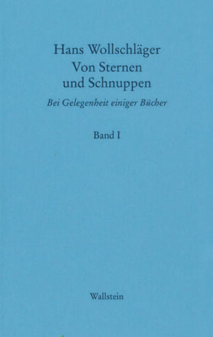 Die Insel. und einige andere Metaphern für Arno Schmidt 978-3-89244-299-8 'Tiere sehen dich an'. Essays, Reden 978-3-89244-516-6 Karl May. Grundriß eines gebrochenen Lebens 978-3-89244-740-5 Von Sternen und Schnuppen I. Bei Gelegenheit einiger Bücher 978-3-89244-937-9 Von Sternen und Schnuppen II. Bei Gelegenheit einiger Bücher 978-3-8353-0100-9 'Wie man wird, was man ist'. Sinfonietta domestica für Kammerorchester. Autobiographische Schriften 978-3-8353-0497-0 Der Andere Stoff. Fragmente zu Gustav Mahler 978-3-8353-0588-5 Herzgewächse oder Der Fall Adams 978-3-8353-0958-6 Die Gegenwart einer Illusion 978-3-8353-1103-9 Annäherungen an den SILBERNEN LÖWEN 978-3-8353-1970-7 Die bewaffneten Wallfahrten gen Jerusalem. Geschichte der Kreuzzüge 978-3-89244-659-0: nicht mehr lieferbar