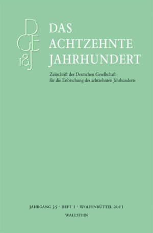 Das achtzehnte Jahrhundert. Zeitschrift der Deutschen Gesellschaft...: Das achtzehnte Jahrhundert 35/1 | Bundesamt für magische Wesen