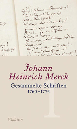 Der Auftakt der Gesammelten Schriften des universal gelehrten Spätaufklärers. Als Mediator, Autor, Rezensent und Kunsthistoriker nahm Johann Heinrich Merck bereits unter den Zeitgenossen eine zentrale Position ein. Im literarischen Kanon tritt er als Freund und Förderer des jungen Goethe auf. Sein umfangreicher Briefwechsel zeigt Merck weit darüber hinaus als breit interessierte, einflussreiche Persönlichkeit: Neben dem belletristischen und publizistischen Schreiben beschäftigte er sich mit Wirtschafts- und Sozialgeschichte, betrieb Naturforschung und gilt als Mitbegründer der Kunstkritik und Kunstgeschichte in Deutschland. Die kritische Edition seiner »Gesammelten Schriften« trägt dem durch die chronologische Anordnung Rechnung. Dokumentiert wird so die Gleichzeitigkeit seines Schaffens in den unterschiedlichsten Themen und Genres. Neben Mercks Dichtungen, Essays und Rezensionen von den ersten Übungen des Erlanger Studenten bis zu den Beiträgen des etablierten Mitarbeiters am »Teutschen Merkur« kommen zahlreiche neuaufgefundene Texte erstmals zum Abdruck. Der Jahrgang 1772 der »Frankfurter gelehrten Anzeigen«, der von Merck federführend betreut wurde, wird in Band 2 der Ausgabe erscheinen.