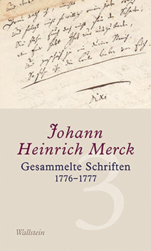 Der Auftakt der Gesammelten Schriften des universal gelehrten Spätaufklärers. Als Mediator, Autor, Rezensent und Kunsthistoriker nahm Johann Heinrich Merck bereits unter den Zeitgenossen eine zentrale Position ein. Im literarischen Kanon tritt er als Freund und Förderer des jungen Goethe auf. Sein umfangreicher Briefwechsel zeigt Merck weit darüber hinaus als breit interessierte, einflussreiche Persönlichkeit: Neben dem belletristischen und publizistischen Schreiben beschäftigte er sich mit Wirtschafts- und Sozialgeschichte, betrieb Naturforschung und gilt als Mitbegründer der Kunstkritik und Kunstgeschichte in Deutschland. Die kritische Edition seiner »Gesammelten Schriften« trägt dem durch die chronologische Anordnung Rechnung. Dokumentiert wird so die Gleichzeitigkeit seines Schaffens in den unterschiedlichsten Themen und Genres. Neben Mercks Dichtungen, Essays und Rezensionen kommen in Band 3 zahlreiche neuaufgefundene Texte erstmals zum Abdruck.