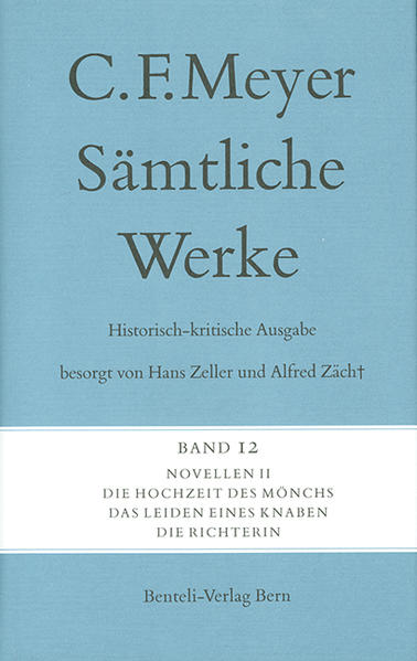 Die 15-bändige historisch-kritische Ausgabe der Werke von Conrad Ferdinand Meyer jetzt im Wallstein Verlag. Aufgenommen sind die Buchausgaben von Meyers Werken mit allen bekannten, zu Lebzeiten erschienenen Auflagen, ebenso die in Periodika erschienenen Erstpublikationen der Novellen, die Projekte zu nicht vollendeten erzählerischen und dramatischen Werken, Meyers Übersetzungen, ferner die Aufsätze, Rezensionen, Nachrufe und Reden sowie Gedichte zu wichtigen öffentlichen Feiern.