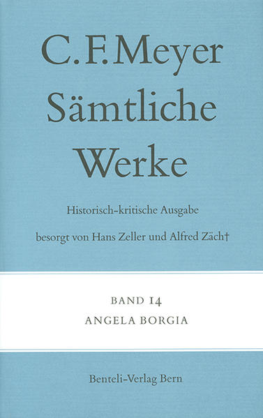 Die 15-bändige historisch-kritische Ausgabe der Werke von Conrad Ferdinand Meyer jetzt im Wallstein Verlag. Aufgenommen sind die Buchausgaben von Meyers Werken mit allen bekannten, zu Lebzeiten erschienenen Auflagen, ebenso die in Periodika erschienenen Erstpublikationen der Novellen, die Projekte zu nicht vollendeten erzählerischen und dramatischen Werken, Meyers Übersetzungen, ferner die Aufsätze, Rezensionen, Nachrufe und Reden sowie Gedichte zu wichtigen öffentlichen Feiern.