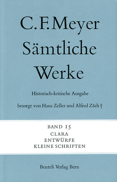 Die 15-bändige historisch-kritische Ausgabe der Werke von Conrad Ferdinand Meyer jetzt im Wallstein Verlag. Aufgenommen sind die Buchausgaben von Meyers Werken mit allen bekannten, zu Lebzeiten erschienenen Auflagen, ebenso die in Periodika erschienenen Erstpublikationen der Novellen, die Projekte zu nicht vollendeten erzählerischen und dramatischen Werken, Meyers Übersetzungen, ferner die Aufsätze, Rezensionen, Nachrufe und Reden sowie Gedichte zu wichtigen öffentlichen Feiern.