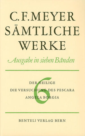 Die 7-bändige Leseausgabe der Werke von Conrad Ferdinand Meyer jetzt im Wallstein Verlag. Erstmals wertet eine kommentierte Leseausgabe den ganzen Nachlass des Dichters und seinen gesamten Briefwechsel aus. Die Texte werden kommentiert, die Anspielungen und die historischen Hintergründe erläutert. Die Bände enthalten Faksimiles von Gedichthandschriften, die Meyers Arbeitsweise vor Augen führen, Reproduktionen der Titelseiten von Erstausgaben und anderen Dokumenten sowie eine Zeittafel.