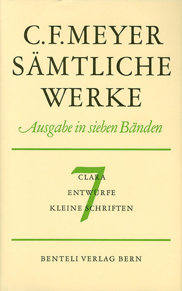 Die 7-bändige Leseausgabe der Werke von Conrad Ferdinand Meyer jetzt im Wallstein Verlag. Erstmals wertet eine kommentierte Leseausgabe den ganzen Nachlass des Dichters und seinen gesamten Briefwechsel aus. Die Texte werden kommentiert, die Anspielungen und die historischen Hintergründe erläutert. Die Bände enthalten Faksimiles von Gedichthandschriften, die Meyers Arbeitsweise vor Augen führen, Reproduktionen der Titelseiten von Erstausgaben und anderen Dokumenten sowie eine Zeittafel.