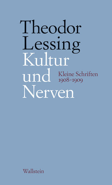 Die kleinen Schriften einer der interessantesten Figuren der Moderne. Theodor Lessing (1872-1933), der deutsch-jüdische Philosoph des wilhelminischen Kaiserreichs und der Weimarer Republik, veröffentlichte seine philosophischen und psychologischen Texte auch in Zeitungen und Zeitschriften. Sein anschaulicher Argumentations- und Darstellungsstil, in der Nachfolge von Heine, Schopenhauer und Nietzsche, ist einzigartig in der deutschen Philosophie. Die beiden Bände »Kultur und Nerven« enthalten neben Texten zum Theater und zur Reformpädagogik zwei philosophische Studien sowie eine ästhetische Betrachtung zu Raffaels Madonna Sixtina