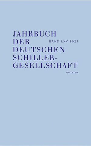 Jahrbuch der Deutschen Schillergesellschaft | Bundesamt für magische Wesen