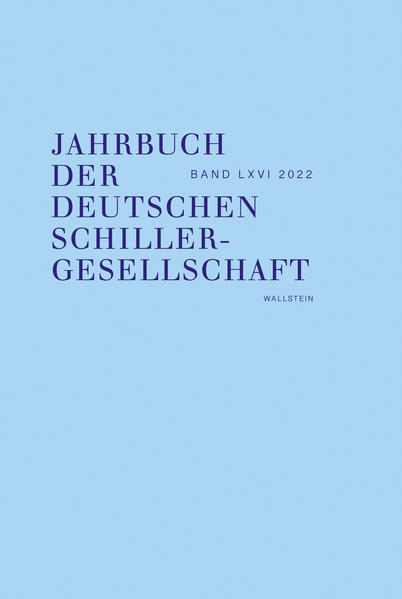 Jahrbuch der Deutschen Schillergesellschaft | Bundesamt für magische Wesen