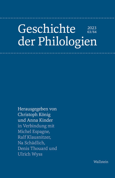 Geschichte der Philologien | Anna Kinder, Christoph König