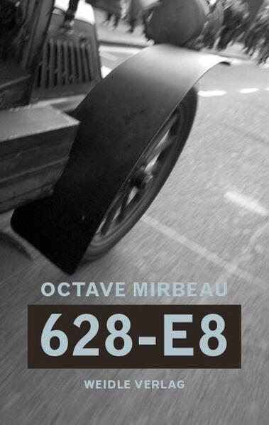 628-E8 nimmt eine auffällige Sonderstellung in Mirbeaus Œuvre ein: Es ist sein umfangreichstes und undefinierbarstes, sein formal dekonstruktivstes und inhaltlich skandal-trächtigstes, sein heiterstes und zugleich boshaftestes und das letzte literarische Werk, das er selbst noch vollständig abgeschlossen hat. Die eigentliche Hauptfigur darin ist nicht mehr ein Mensch, sondern eine Maschine, wenn auch mit Merkmalen eines idealen Lebewesens, ein Automobil mit dem Nummernschild '628-E8'. Und das Buch ist nicht, wie bis dahin dem literarischen Kanon entsprechend, einem Gönner, Freund oder literarischen Kollegen oder einer verehrten Dame gewidmet, sondern überraschend einem Industriellen, dem Konstrukteur dieses Luxusvehikels: Fernand Charron. Mirbeaus Buch erzählt lustvoll unchronologisch und chaotisch in einem Patchwork von Erlebnissen, Träumen, Phantasien und abschweifenden Exkursen von seiner Autoreise im Mai 1905 durch Belgien, Holland und Deutschland. Er reist mit seinem eigenen Automobil (30 PS, 4 Zylinder, 4 Gänge) samt Chauffeur und wird begleitet von seiner Frau Alice und drei weiteren Freunden (die aber nie namentlich genannt werden und nie zu Wort kommen). 'Octave Mirbeau ist der größte französische Schriftsteller unserer Zeit und derjenige, der in Frankreich den Geist des Jahrhunderts am besten repräsentiert.' Leo Tolstoi