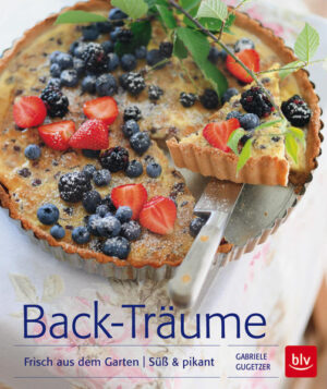 Traumhaft leckere Back-Kreationen mit Zutaten aus dem Garten · 100 neu kreierte, innovative Rezepte für jede Jahreszeit: Backen mit Obst, Gemüse und Kräutern · Süße Verführungen: Blaubeer-Muffins, Angel Cake mit Erdbeeren, Rhabarber-Bisquit-Törtchen und mehr · Herzhaft Pikantes: Bärlauch-Käse-Teilchen, Blumenkohl-Crumble mit Speck, Tomatentarte mit Basilikum etc. · Extra: Was wächst wann im Garten und ist frisch auf dem Markt zu haben?