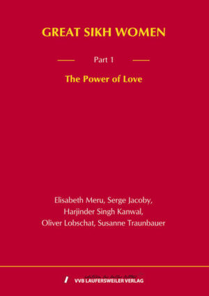 Great Sikh Women-Part 1-The Power of Love is the prelude to the triology on these outstanding women. For all the Sikh women who belong to the family circle of the Sikh Gurūs, the author has made use of their language, but has basically kept to the existing textual guidelines. Great Sikh women, on the other hand, who were "empty" as historical figures, have given her the poetic freedom to ignite a firework of imagination and breathe life into them that she imagined could have been so. Impressive is her delicate and profoundly literary language in the unspeakable suffering of Sikh women who laid down their lives through pain and torture for the sake of VĀHIGURŪ JĪs honour.