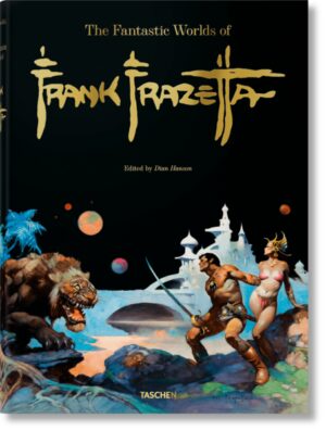 Frank Frazetta ist seit 50 Jahren der unangefochtene Meister der Fantasy- Kunst, und sein Ruhm ist in den 12 Jahren seit seinem Tod stetig gewachsen. Seine Gemälde brechen mittlerweile Auktionsrekorde: Sein Werk Egyptian Queen wurde gerade für 5,4 Millionen US- Dollar verkauft. Auch deshalb war es höchste Zeit, diese ultimative Monografie über ihn zu produzieren. Frank Frazetta wurde 1928 als Sohn einer sizilianischen Familie in Brooklyn geboren. Er war Profi- Baseballer in der amerikanischen Liga, Kleinkrimineller und notorischer Verführer mit dem Aussehen eines Filmstars und außergewöhnlichen Begabungen. Er behauptete, nur dann sich der Kunst zu widmen, wenn es nichts Besseres zu tun gab - lieber spielte er Baseball - und begann seine Karriere als professioneller Comiczeichner doch schon im Alter von 16 Jahren. Seine Auftragsarbeiten führten ihn zu den berüchtigten EC Comics, dann zu den Ölgemälden für die Tarzan- und die Conan- Serie. Beide Charaktere wurden schon von vielen vor ihm dargestellt, aber, wie er in den 1970er- Jahren erklärte: „Ich bin sehr körperfixiert. In Brooklyn kannte ich Conan, ich kannte Typen, die exakt so drauf waren wie er“. Und er nutzte seine Vertrautheit mit Muskelpaketen und Machos, um die Fantasy- Helden noch massiver, bedrohlicher und testosteron- gesteuerter zu zeichnen. Als Gegengewicht erfand er eine neue Spezies von Frauen, gerade so nackt wie die Zensur es erlaubte, mit Elfengesichtern und gebärfreudigen Körpern: fette Schenkel, volle Hintern, Brüste, die weit hervorstehen. Und doch schuf er sie überzeugend realitätsnah, mit weichen Bäuchen und Anzeichen von Cellulitis. Dazu noch etwas Action, Fantasywesen, dämmrige Welten aus jagenden Schatten - Frazettas Kunst ist so süchtig machend wie Kartoffelchips. Diese Monografie ist die ausführlichste und umfassendste, die jemals über Frank Frazetta zusammengestellt wurde, sie entstand in Zusammenarbeit mit der Frazetta- Familie und den wichtigsten Sammlern.