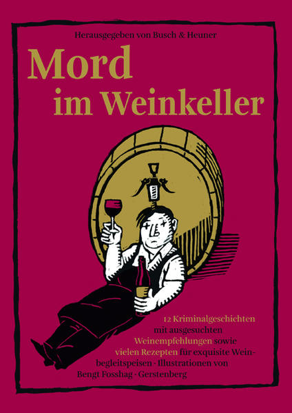 Wein, Weib und - Mord. Weinbegeisterte Autoren schreiben weinselige Mordgeschichten, ein kleines Weinkompendium führt uns in die Geheimnisse des Weins ein, und ein Illustrator nimmt uns mit in die dunkelsten Weinkeller. Ein kriminelles Weinbuch der Extraklasse! Zwölf Autoren aus aller Welt, unter ihnen Ann Granger, Peter Zeindler, Fernando Martínez Laínez, Gabriele Wolff und Serge Dounovetz, führen uns mit ihren Originalkrimis in die schönsten Weingegenden der Welt und laden zur mörderischen Weinprobe ein. Beaujolais, Bordeaux, Champagner, Chardonnay, Chianti, Dornfelder, Merlot, Riesling, Rioja, Veltliner und vieles mehr wird geboten. Doch wer kennt sich schon so richtig aus im Dickicht der Weinrebsorten? Das wird nun anders, denn ein kleines Weinkompendium erklärt genau, was man wissen muss. Natürlich werden zu den Weinempfehlungen Rezepte für exquisite Weinbegleitspeisen geliefert. Und last but not least ist es Bengt Fosshag, der uns mit seinen opulent-kriminellen Illustrationen durch dunkle Weinkeller führt.