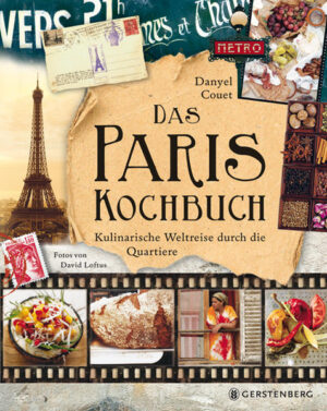 Paris ist immer eine Reise wert, auch eine kulinarische! Wo sonst gibt es Süßkartoffelbällchen aus Ghana neben Pastrami, Bœuf Bourguignon neben Couscous und indischem süßen Lassi? Das Viertel La Chapelle bietet indische, La Goutte d’Or afrikanische, Saint-Michel griechische Köstlichkeiten. Im Marais genießen wir jüdische Spezialitäten, im Barbès arabische, im 13. Arrondissement asiatische. Und wenn wir typisch französisch essen wollen, suchen wir ein Bistro auf oder kaufen auf einem der Märkte für ein Picknick in den Tuilerien ein. Danyel Couet nimmt uns in diesem Buch auf einen Spaziergang durch sein Paris, das Paris der Küchen aus aller Welt, mit. Die Food- und Straßenfotos von David Loftus fangen das internationale Flair der Metropole ein.