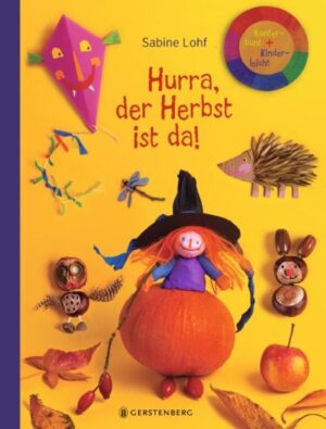 Keine andere Jahreszeit ist so bunt und bietet mit Eicheln, Kastanien und Co. so viel natürliches Bastelmaterial wie der Herbst. Dieses Buch zeigt, was wir mit all den wunderbaren Herbstschätzen und weiteren Dingen, die jeder zu Hause hat, anfangen können: Hexenhäuser aus Kürbissen schnitzen, Maisprinzessinnen basteln, Hagebuttenherzen auffädeln, mit Blättern drucken, Regenbilder malen, Filz- Pilze nähen, Windrädchen aus Papier falten oder Milchkartons in leuchtende Laternen verwandeln. Selbst der längste, dunkelste Herbstnachmittag wird mit den kreativen und kinderleichten Bastelanleitungen, Spielen und Liedern in diesem Buch zu einem Herbstfest für die ganze Familie. Hurra, der Herbst ist da!