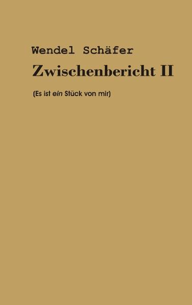 Zwischenbericht (zweiter Teil) beschließt eine 25 Jahre lange (1982-2007) diaristische Einlassung. Es handelt sich um persönliche Ansichten, Einsichten und Aussichten.--- Persönliches geht über zu zeitgeschichtlichen Reflexionen über meist kulturelle und politische Ereignisse. Die Kommentierungen sind beherzt, offen, kritisch - und entschieden literarisch.