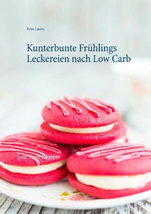 Kunterbunte Frühlings-Leckereien nach Low Carb. Wer denkt, erfrischend, süß und lecker geht nicht bei Low Carb, der hat keine Ahnung. Man kann alles auf raffinierte Art und Weise nachbauen, so kann man süße Leckereien schlemmen und gleichzeitig abnehmen. Wer auf süß, frisch und fruchtig steht und zudem eine Low Carb Diät macht, sollte sich mein Buch ansehen und sich fit durch den Frühling schlemmen. Ich wünsche Ihnen viel Spaß mit meinem Buch.