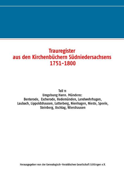 Trauregister aus den Kirchenbüchern Südniedersachsens 1751-1800 | Bundesamt für magische Wesen