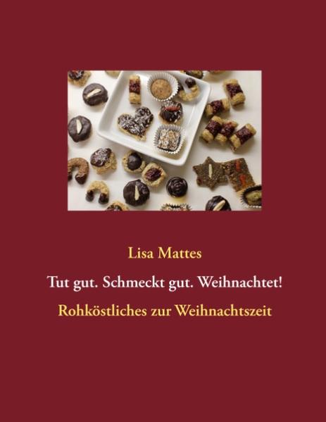 Wo bekommt man Weihnachtsplätzchen und Kekse, die glutenfrei, zuckerfrei, und milchfrei sind aber dennoch unglaublich zart und märchenhaft lecker schmecken? Diese Suche hat nun endlich ein Ende! Lisa aka Rohtopia ist seit jeher eine Keks-Liebhaberin. Nachdem sie sich mithilfe von Rohkost von verschiedenen Allergien befreit hatte, war sie auf der Suche nach einer gesunden Alternative zu ihren geliebten Plätzchen, fand aber nichts. So wurde sie kreativ und machte sich selbst ans Werk. Dieses Buch ist das Ergebnis! Es enthält 19 bebilderte Rezepte, die sie alle selbst kreiert, durchgetestet und mit Hilfe selbstloser Freunde verkostet hat. Jedes einzelne dieser Weihnachtsrezepte kommt ohne weissen Zucker, ohne Mehl, ohne Milch oder Sahne, ohne Tierprodukte (ausser Honig aber auch da gibt es eine Alternative), ohne Transfette und ohne Dr. Oetker Backmischungen aus. 17 himmlische Plätzchenrezepte - teils die Lieblinge aus der eigenen Kindheit, Klassiker der Adventszeit die man aus Omas Küche kennt und die hier in einer sanften und gesundheitsbewussten Art mit Liebe zubereitet werden, teils brandneue Mixturen mit denen man nicht nur Veganern, Vegetariern oder Allergikern sondern allen Freunden, der ganzen Familie und sich selbst im Handumdrehen eine grosse Freude bereiten kann. Im Handumdrehen? Ja, denn viele der Rezepte sind so schnell gemacht dass man sogar unerwarteten Besuch verköstigen kann. 2 leichte Weihnachtsdesserts - denn oft genug ist das Hauptgericht in einem Weihnachts-Menü schon allzu reichhaltig, da will man sich nicht auch noch mit einem schweren Dessert belasten nach dem man sich kaum noch rühren kann und stundenlang erschöpft ist. Die Keksrezepte: Kokosbusserl, Walnuss-Feigen-Happen, Mandel-Kipferl, Rosinen-Zimt-Träume, Linzer Augen, Marzipan Kartoffeln, Schoko Knusperlis, Lebkuchen, Advent Browninis, Sesam-Ingwer Kekse, Gefüllte Datteln, Nuss-Genuss, Eisenbahner, Gefüllte Schälchen, Ischler, Schokolade-Pralinen, Fruchtwürfel Die Dessert-Rezepte: Himbeer-Mango-Perfektion, Lebkuchen-Eiscreme Die Rezepte sind größtenteils mit Standard-Supermarkt Zutaten (Bio bevorzugt) machbar - und so traumhaft lecker dass man am besten gleich die doppelte Menge macht - Viel Freude beim Nachmachen, und vor allem, beim reuelosen Naschen!