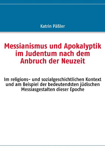 Personen, die sich selbst oder anderen als Messias galten und eine messianische Bewegung begründeten, hat es in der langen jüdischen Geschichte immer wieder gegeben. Mit dem Anbruch der Neuzeit jedoch kam es aufgrund dramatischer historischer Ereignisse innerhalb der jüdischen Welt zu einem gehäuften Auftreten von Messiasgestalten mit überraschender Breitenwirkung. Exemplarisch werden die drei bedeutendsten jüdischen Messiasgestalten behandelt: ein Messias, der mit dem Papst verhandelte, der getaufte "Messias von Offenbach" und als Höhepunkt Sabbatai Zwi-der Messias, der zum Islam konvertierte.