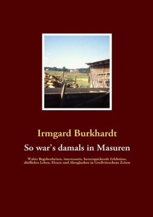 Die Autorin schildert leicht und doch fesselnd heitere und auch besinnliche Begebenheiten aus ihrer Kindheit und Jugend in ihrer masurischen Heimat. Ein Kaleidoskop aus Geschichten, Erzählungen und Personen aus dem Land, in „dem der Mond noch mit der Stange weitergeschoben wurde“ unterhält den Leser auf unnachahmliche Weise - mal nachdenklich, mal humorvoll.