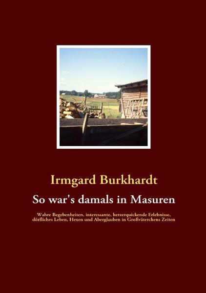 Die Autorin schildert leicht und doch fesselnd heitere und auch besinnliche Begebenheiten aus ihrer Kindheit und Jugend in ihrer masurischen Heimat. Ein Kaleidoskop aus Geschichten, Erzählungen und Personen aus dem Land, in „dem der Mond noch mit der Stange weitergeschoben wurde“ unterhält den Leser auf unnachahmliche Weise - mal nachdenklich, mal humorvoll.