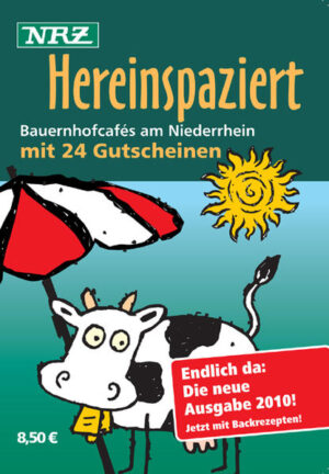 Hand aufs Herz – was lässt die Seele schöner baumeln als ein lauschiges Plätzchen im Grünen, fern der Hektik und des Alltagsgewusels. Wo der Blick über liebevoll gepflegte Gärtchen und Beete schweifen kann, wo frisch aufgebrühter Kaffee im Kännchen dampft und der Duft von Selbstgebackenem die Sinne verführt. Die NRZ-Niederrheinredaktion hat auch in diesem Jahr die schönsten und urigsten Bauernhofcafés zwischen Duisburg und Kleve, Nettetal und Raesfeld, Brüggen und Grevenbroich besucht. Mehr als 20 Bauernhofcafés stellen wir Ihnen vor - jedes hat seinen ganz eigenen, seinen unverwechselbaren Charme. Lassen Sie sich verführen, Platz zu nehmen und den Niederrhein von der Kaffeetafel aus zu erobern. Lassen Sie sich von der Landschaft und den Menschen so richtig verwöhnen. Es lohnt sich. Nicht nur wegen der Gutscheine, die wir, dank der Unterstützung aller Cafés, Ihnen wieder im Anhang des Heftchens mitüberreichen können. Wieder gilt: zu zweit genießen, einmal bezahlen!