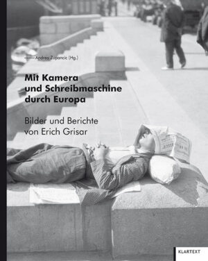 Erich Grisar, Schriftsteller und Bildreporter – 1932 erschien in der sozialdemokratischen Buchgemeinschaft Der Bücherkreis die Erstausgabe seines illustrierten Reisereportage-Bands „Mit Kamera und Schreibmaschine durch Europa“, gestaltet von Jan Tschichold, einem der bekanntesten Vertreter der Neuen Typographie des Bauhauses. Die (Wieder-)Entdeckung von Grisars fotografischem Nachlass ermöglichte die Neuausgabe dieser Reiseberichte. Ergänzt durch zahlreiche bislang unbekannte Fotografien dokumentieren sie Wohlstand und Armut, aber auch das ganz alltägliche Leben in Metropolen und an anderen denkwürdigen Orten Europas gegen Ende der 1920er Jahre.