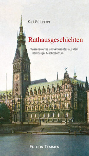 Wissenswert, unterhaltsam und interessant: Kurt Grobecker hat sich dem Hamburger Machtzentrum zugewandt, dem Rathaus. Der langjährige Leiter des NDR-Ressorts Hafen und Geschichte hat schon mehr als zehn Dutzend Bücher über die Stadt geschrieben. Und weil bei fast all seinen Themen irgendwie die Fäden immer wieder im Hamburger Rathaus zusammenlaufen, hat er nun 33 kleine Geschichten von den Bürgermeistern, Ratsherrn, Reitendienern & Co. in einem Buch versammelt, z.B. den 'Bergedorfer Schweinekrieg' 1660/71 oder das wechselhafte Schicksal des 'Bacchus im Ratsweinkeller' oder die geschickten und weniger geschickten Kopfabschlägereien der vom Rat bestellten Henkersleute. Mal mit leichter, mal mit spitzer Feder glossiert Grobecker viele Geschehnisse, die ihren Ausgang oder ihr Ende in den insgesamt sechs (!) Hamburger Rathäusern nahmen.