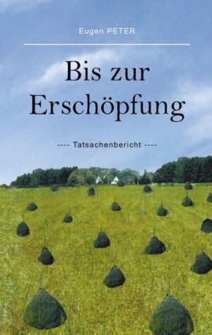 Eugen PETER schreibt über einen entscheidenen Abschnitt seines Lebens.Von der Endzeit des Krieges (1939-1945) berichtet der Autor über unglaubhaftwirkende Ereignisse, die er als 16 jähriger Soldat an der zusammengebrochenen Front und in russischer Gefangenschaft selbst erlebt hat.Die Beschreibung spiegelt ein unter die Haut gehendes Bild. Trotz guter körperlicher Verfassung trieben ihn die Geschehnisse bis zur Erschöpfung. Er musste spüren, dass der Tod seine Hand öfter nach ihm ausstreckte.Es ist ein Tatsachenbericht. Aus Dankbarkeit für sein Überleben will er den Nachkommen das Risiko und die Unmenschlichkeiten eines Krieges vermitteln.