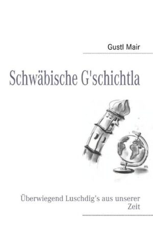 Schwäbische G’schichtlæ (Schwäbische Geschichten - mit hochdeutscher Übersetzung) Überwiegend Lustige Erzählung aus unserer Zeit. „Schwäbische G’schichtlæ“ erzählen vom Alltag, also eigentlich von nichts Besonderem. Doch rechnen wir mal nach, was in einem Jahr nicht Alltag ist, also Weihnachten, Ostern, Pfingsten, Geburts-, Namens- und Hochzeitstag - dann bleiben jede Menge von Tagen in einem Jahr, die vermeintlich „nur Alltag“ sind. Und beim genaueren Hinschauen ist das Alltägliche nicht nur in der Mehrzahl, sondern ist alles in allem gar nicht so übel..